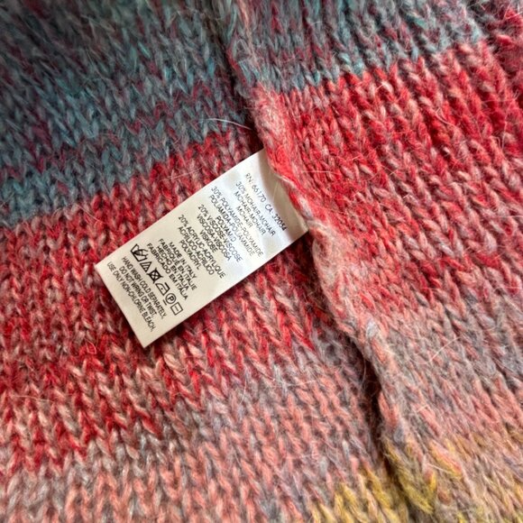 Moth Anthropologie Colorful Knitted Open Front Cardigan Sweater Vest XS/S New - Picture 4 of 9